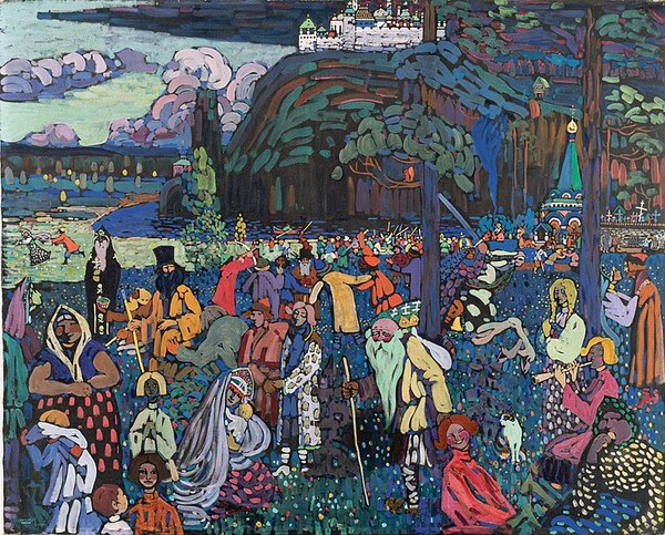 Mardi - Mon artiste de la semaine : Kandinski avant l'abstrait, oeuvres de jeunesse.