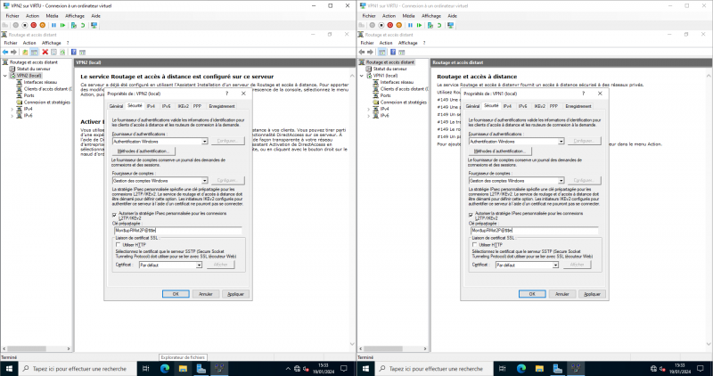 Configurer un VPN L2TP/IPsec de site à site sur Windows Serveur 2022
