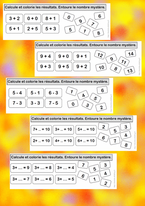 Mes rituels autonomes en calcul et numération CP