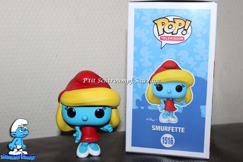 Figurine Schtroumpfette spéciale tenue rouge CHASE LIMITED EDITION FUNKO POP