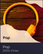 la pochette de la rubrique « Pop » de Playup