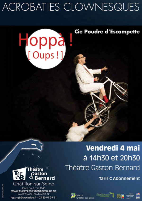 Prochainement le TGB va présenter HOPPA !  un spectacleplein de drôlerie, de musique d'acrobaties
