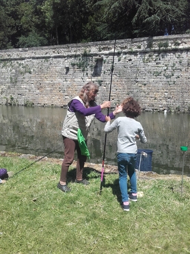 Stage de découverte de la pêche au coup.