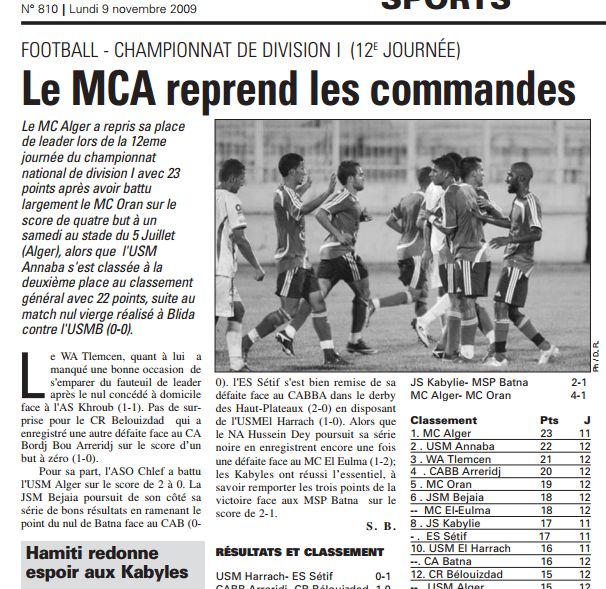 Samedi 7.11.09 