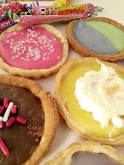 Festival de tartelette au Carambar: citron meringué au chamallow, bigoût, fruitée!!