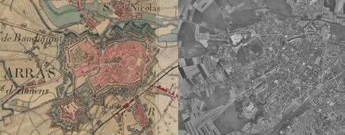 Arras (1850-1950)(remonterletemps.ign.fr)