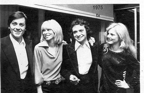Alain Delon, Mireille Darc, Michel Sardou et Sylvie: