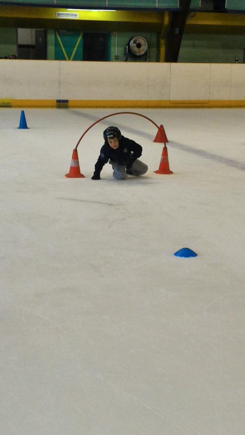 1ère séance de patinage...