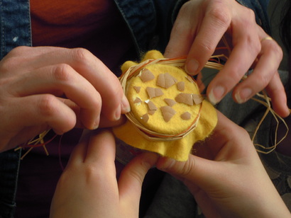  Préparation de pots de Pâques.