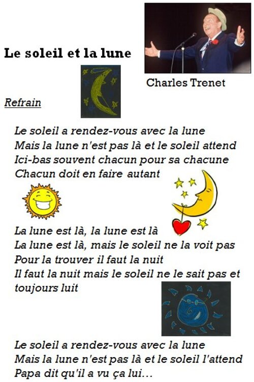 Le soleil et la lune - Charles Trenet
