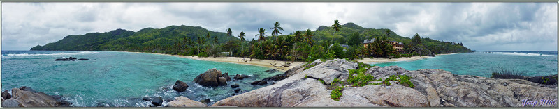 Panorama sur Anse Forbans et Anse Marie-Louise - Mahé - Seychelles