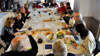 Ce 24 01 2015, il y avait Conférence par Henri Huille (Can FNLP) à La Brillanne suivie du banquet "tête de veau" 