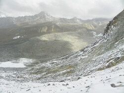 Panorama sur les environs lors de la montée vers le Cho La Pass (5368m)