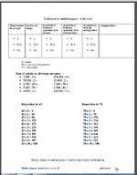 Evaluations sur la division