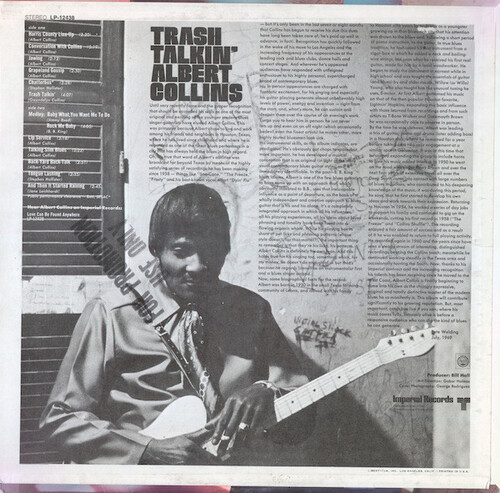 Albert Collins : Album " Trash Talkin' " Imperial Records LP-12438 [ US ]