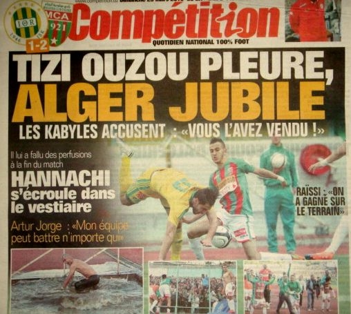 Samedi 28.03.2015 à Tizi Ouzou JSK-MCA 1-2