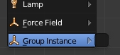 La case de Group Instance est vide s'il n'y a pas de groupe