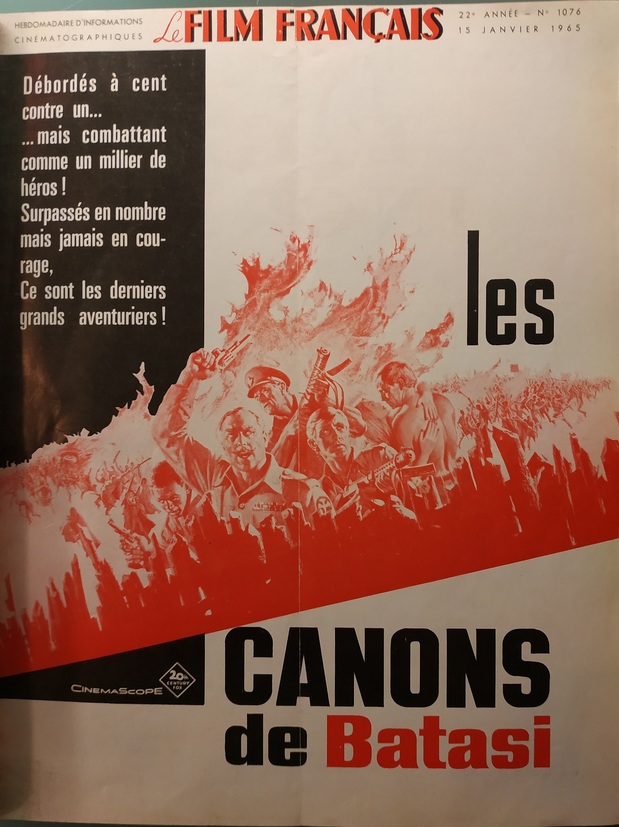 LES CANONS DE BATASI BOX OFFICE FRANCE 1965