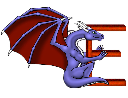 LETTRES ALPHABETS -  DRAGONS