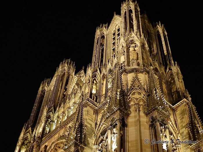 Cathédrale de Reims - En nocturne 