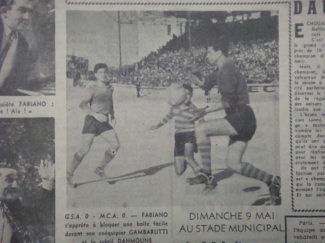 2.5.1954 pour le titre GSA-MCA 0-0