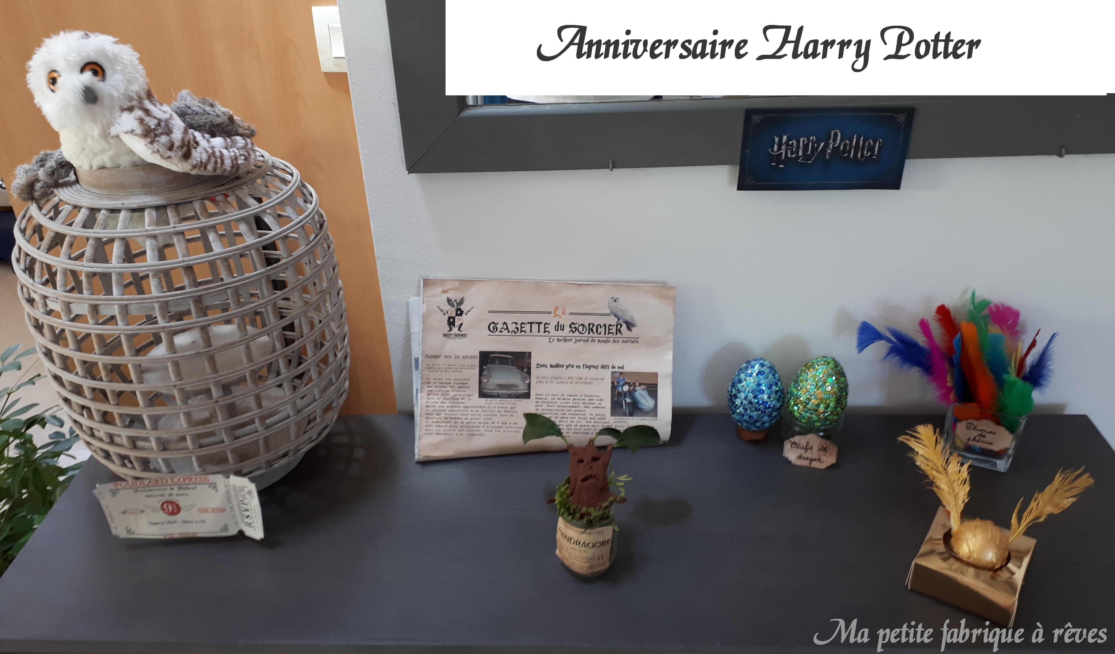 Organiser un anniversaire Harry Potter; les préparatifs - Ma petite  fabrique à rêves