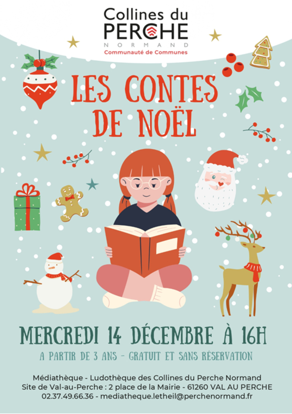 14 Décembre : Contes de Noël à la Médiathèque