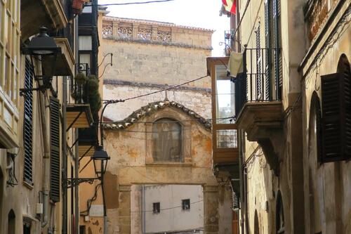 Trajet entre les Bains Arabes et la basilique St François à Palma