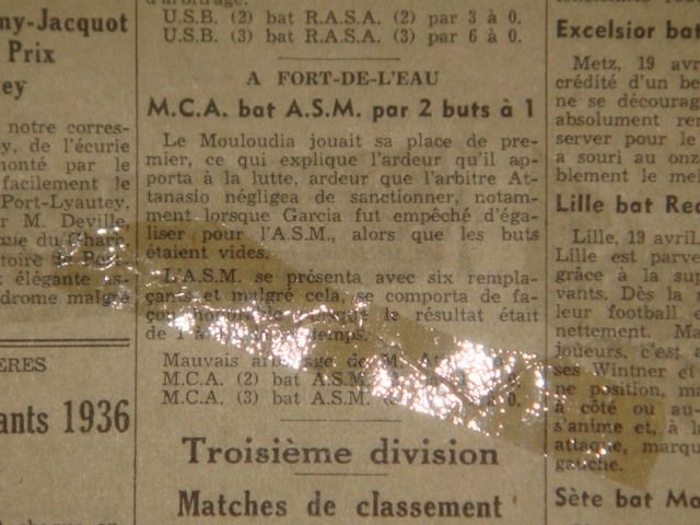 D 19.4.1936 à Fort de l\'eau MCA-ASM 2-1
