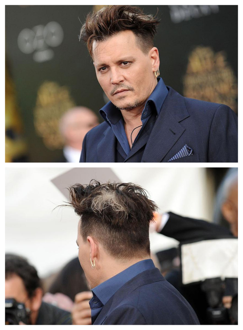 Nouvelle coiffure pour Johnny Depp