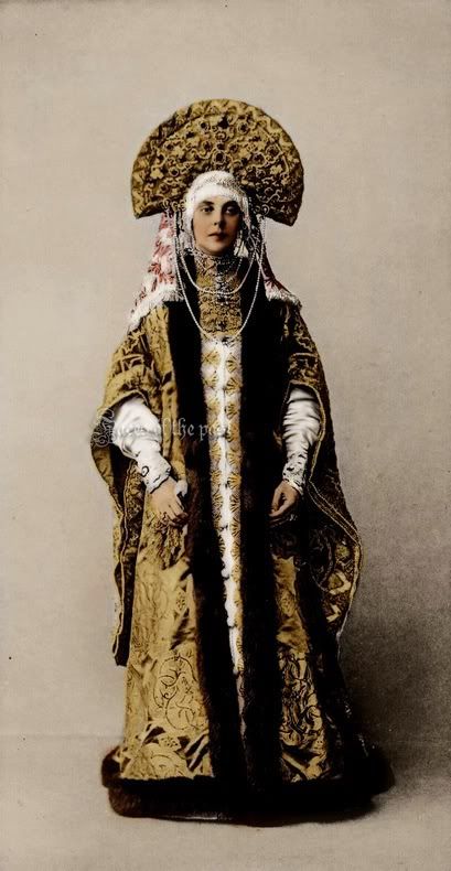 Princess Orlovova at the Winter Palace Costume Ball of 1903.: 
