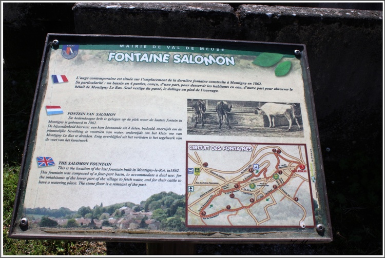 La fontaine "Fontaine Salomon" dit lavoir octogonal à Montigny le Roi