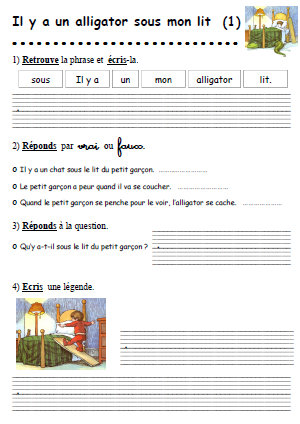TAPUSCRIT : IL Y A UN ALLIGATOR SOUS MON LIT