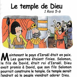 Le roi Salomon construit le temple