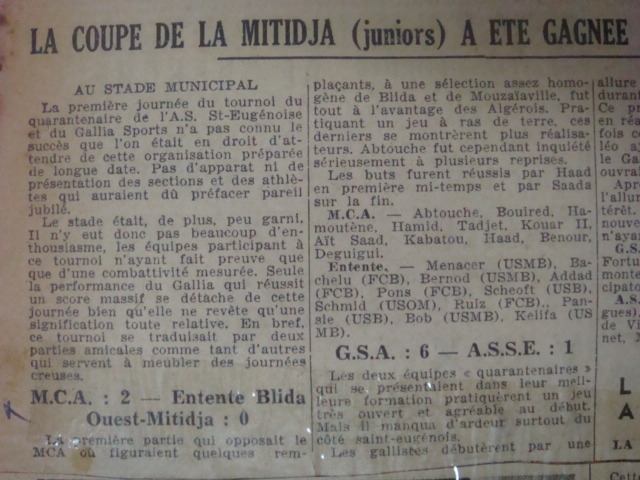 28.3.1948 Amical MCA-Entente Mitidja 2-0