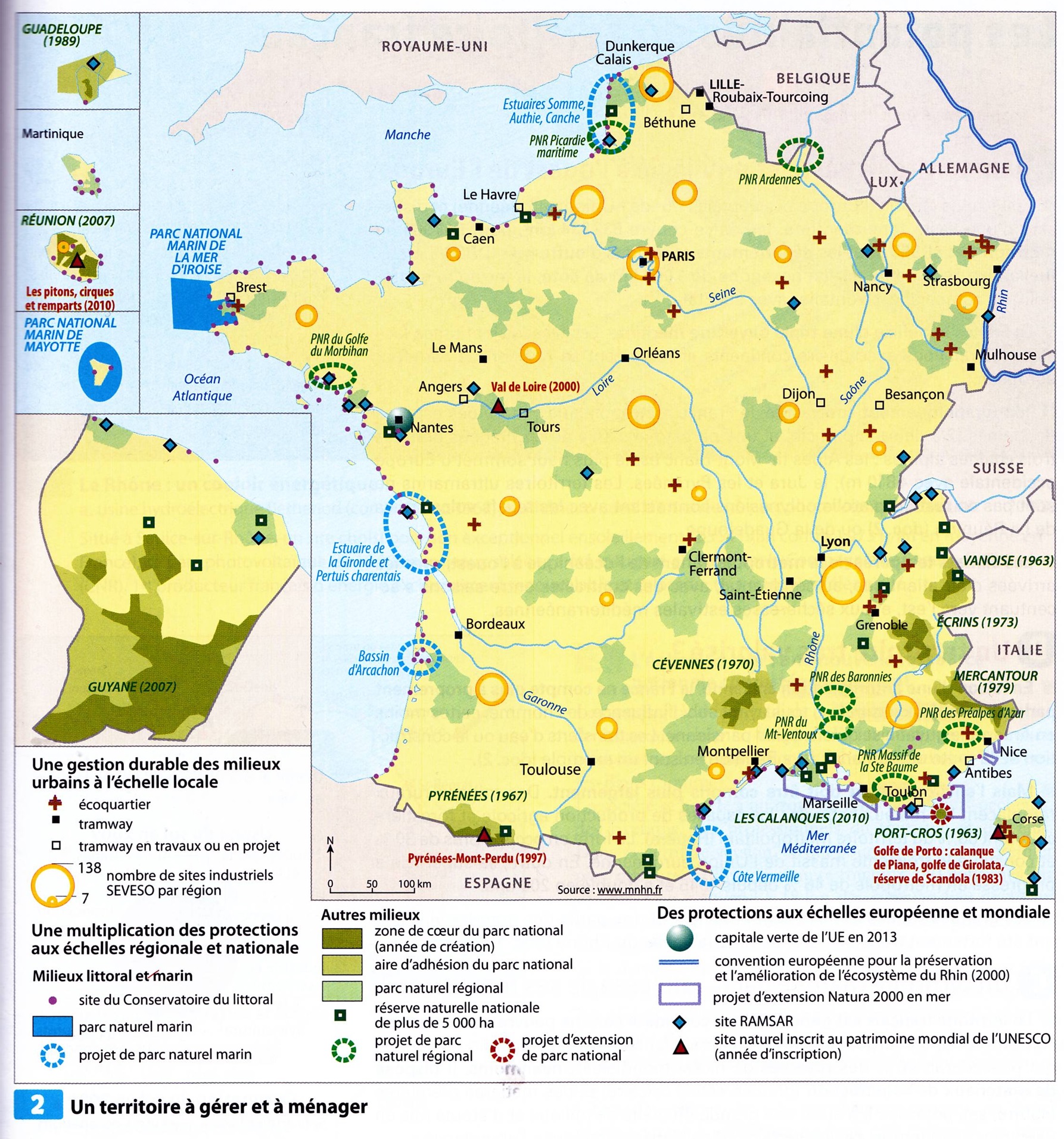 Potentialités et contraintes du territoire français controle
