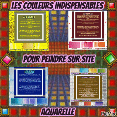 Dessin et peinture - vidéo 3373 : Les couleurs indispensables pour peindre sur site 2/2 - aquarelle. 