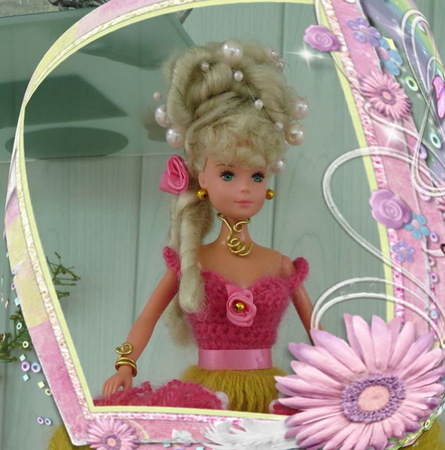 Barbie en robe au crochet , Marquise Lady Morgane - Pipiouland.eklablog.com  Le Dragon des îles
