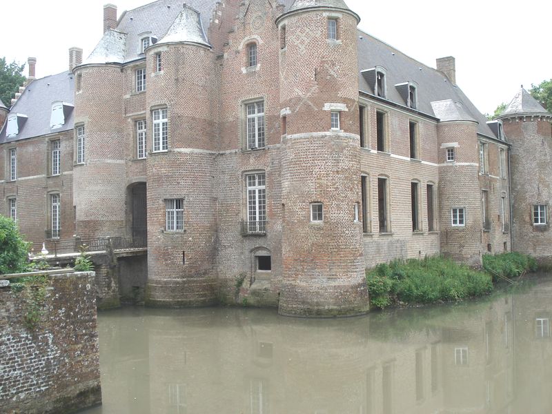 Jardin et château de Esquelbecq.Nord.