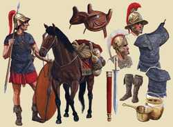 Labo d'archéologie : l'armée romaine