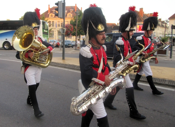 Les grognards du 18ème RT d'Epinal ont donné un superbe concert lors de la soirée "Un aigle sur la Ville" à Châtillon sur Seine