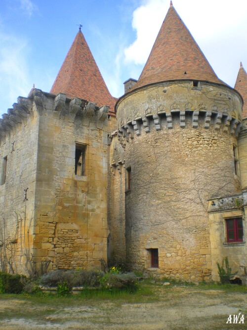 Chateau inconnu en Dordogne,sur le route de Marsac