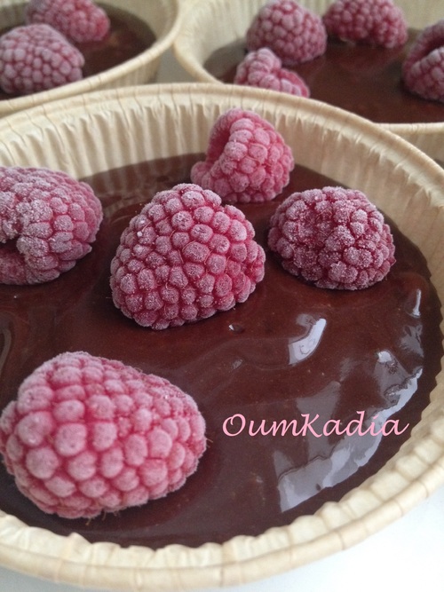 FONDANT AU CHOCOLAT & AUX FRAMBOISES