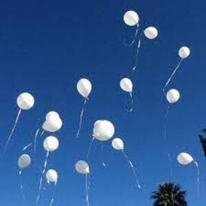 season balloons sky white balloons heart cloud