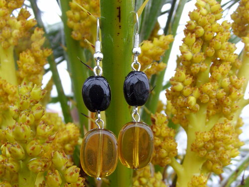 Boucles d'oreilles en perles de verre