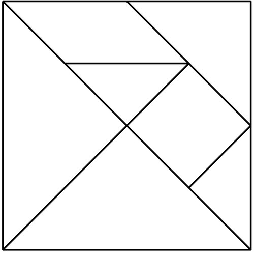 les pièces du tangram