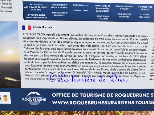 Roquebrune-sur-Argens, le rocher de Roquebrune (Les trois croix, grotte de l'ermite, le saint trou)