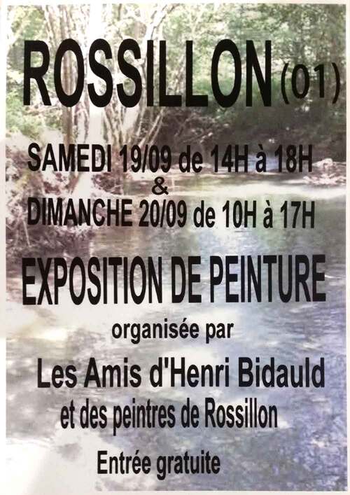 Exposition de peinture à Rossillon