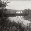 Crow tipis by river. Early 1900s. Photo by Richard Throssel. Source - University of Wyoming
