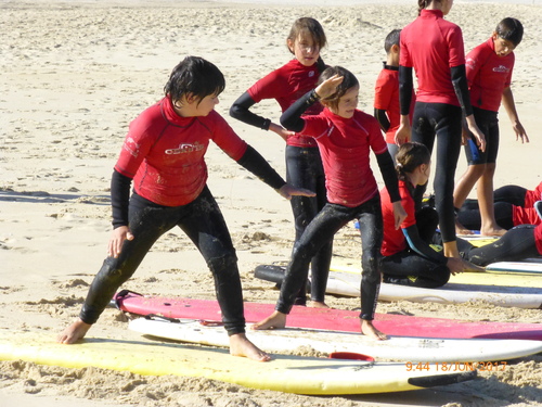 Notre Chipiron fait du surf